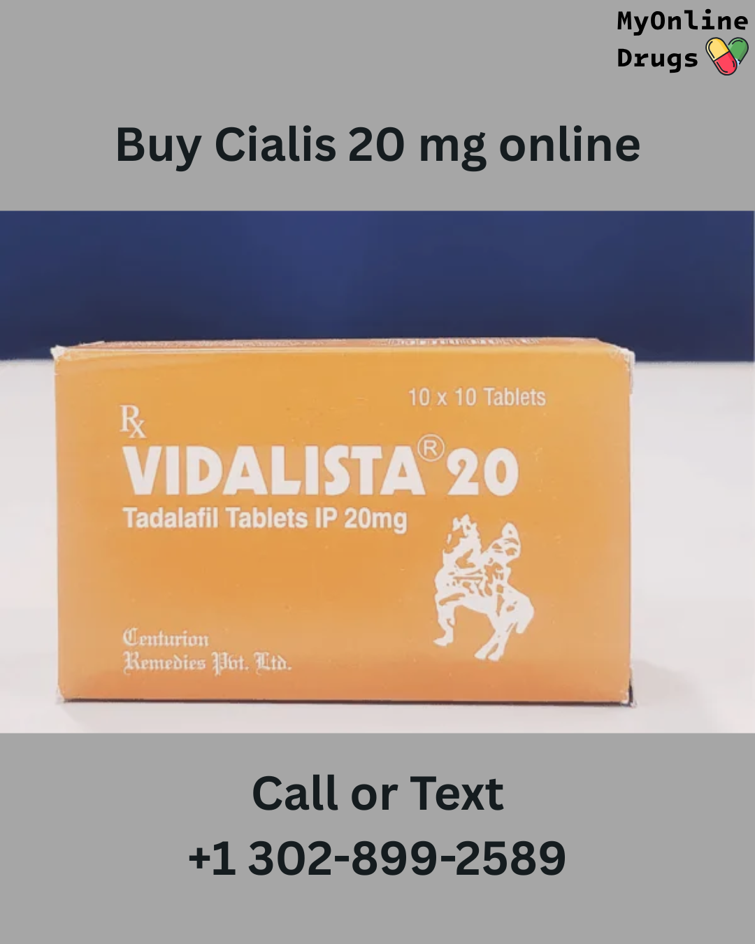 Cialis 20mg (Vidalista) for Erectile Dysfunction