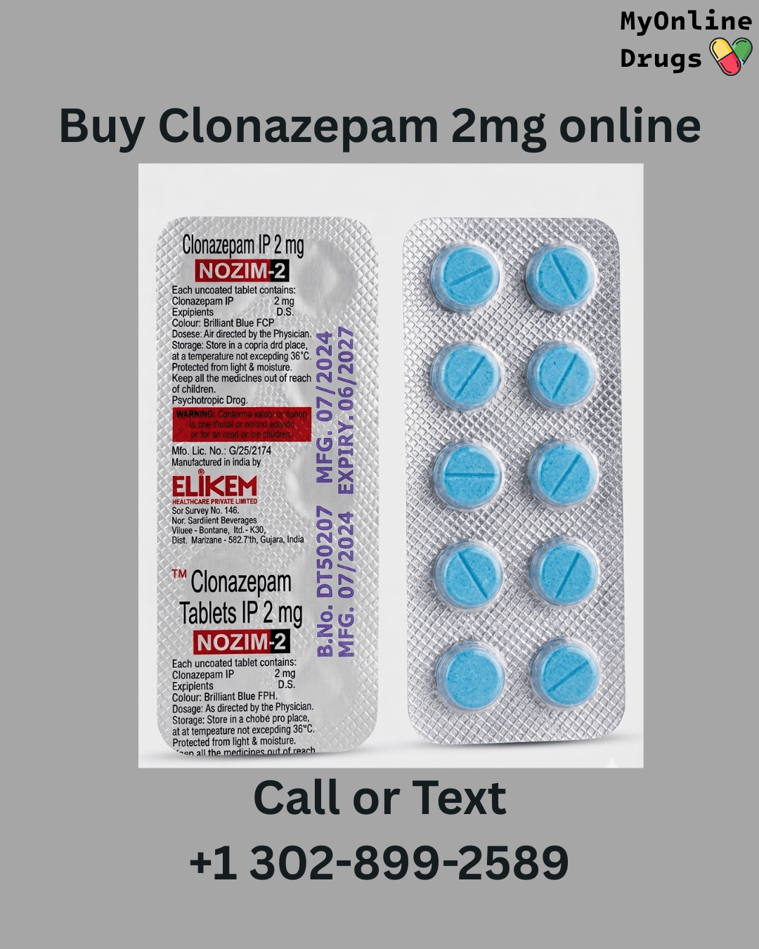Clonazepam 2mg (Nozim 2)