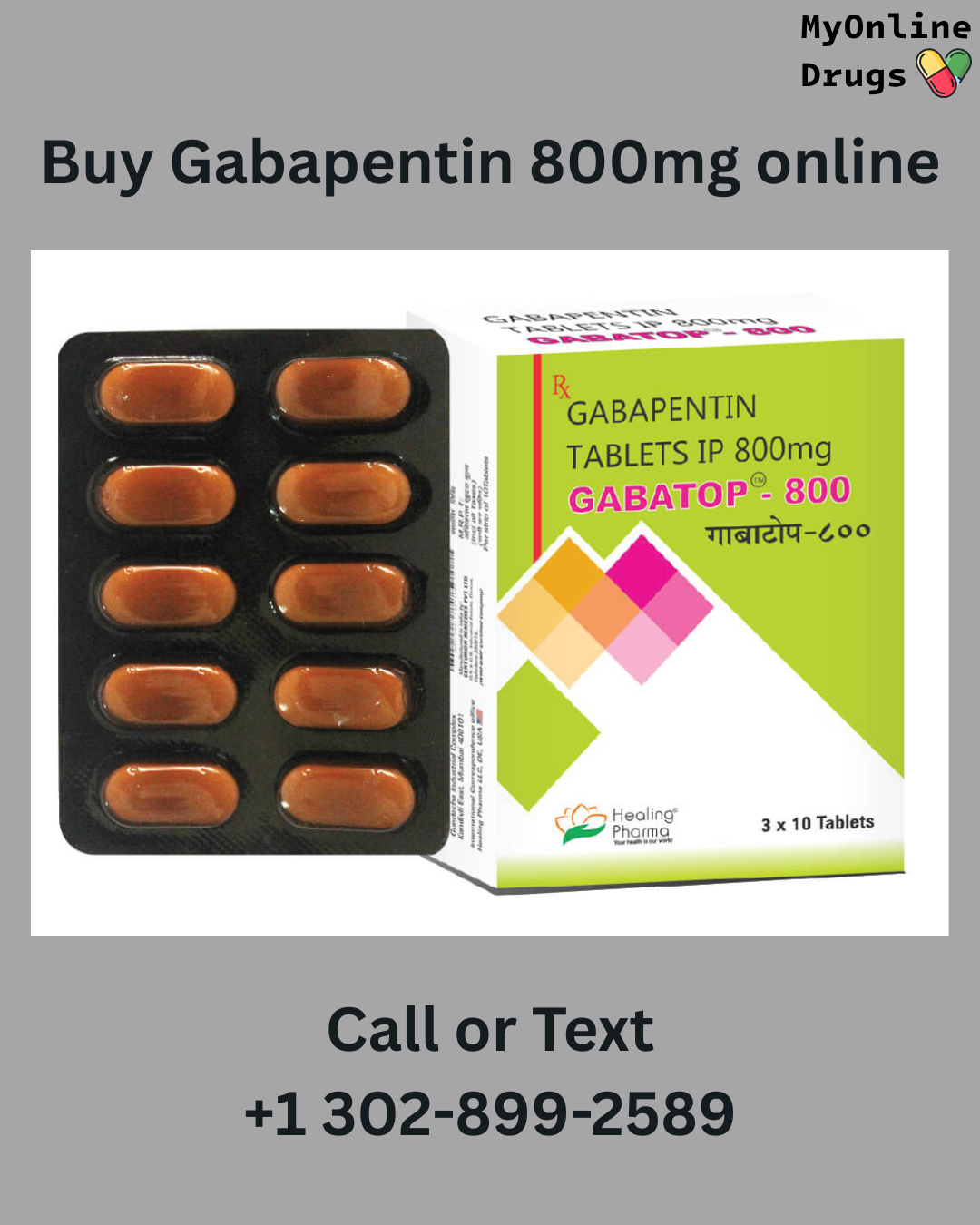 Gabapentin 800mg (Gabatop 800)