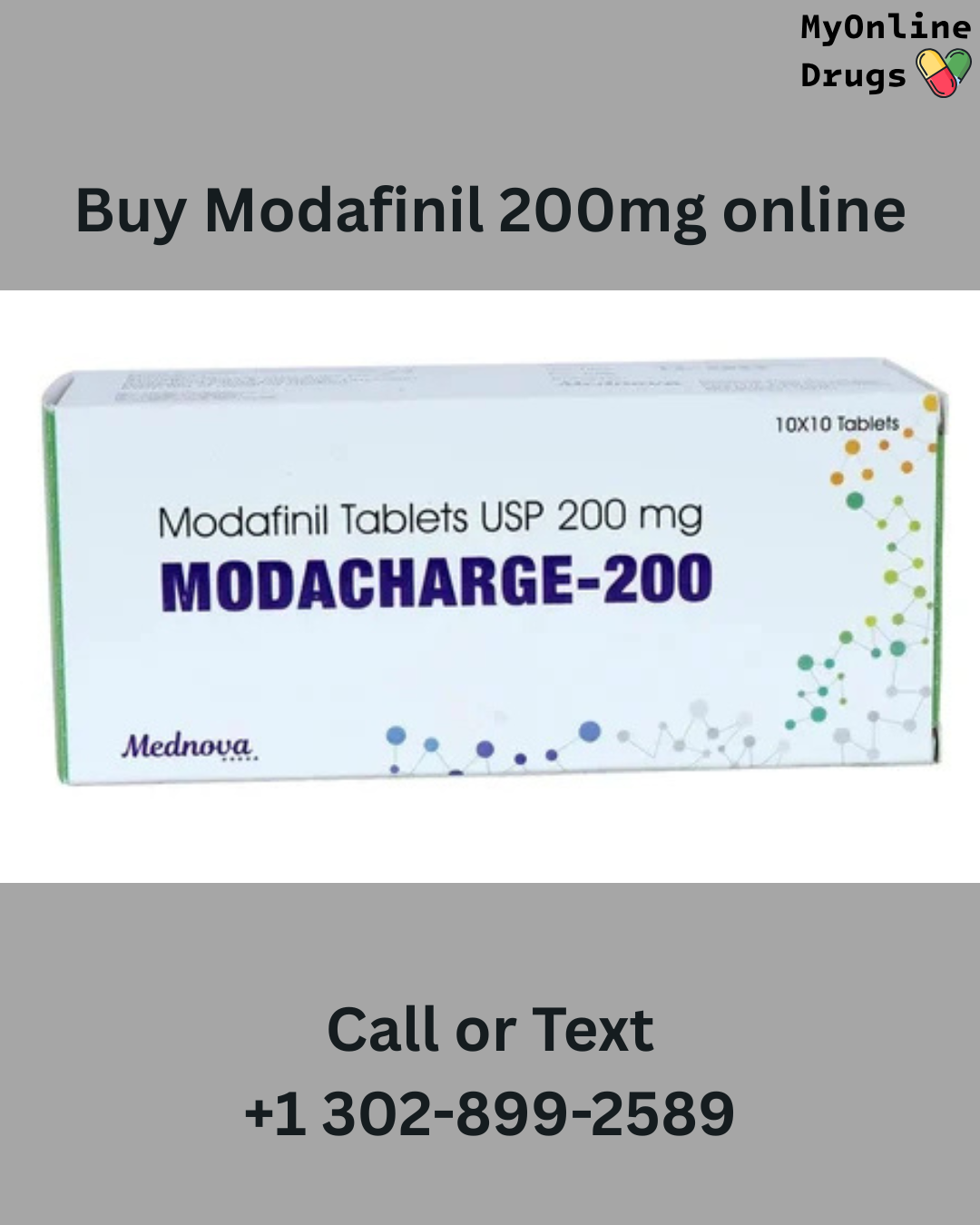 Modafinil 200mg (Modacharge 200)