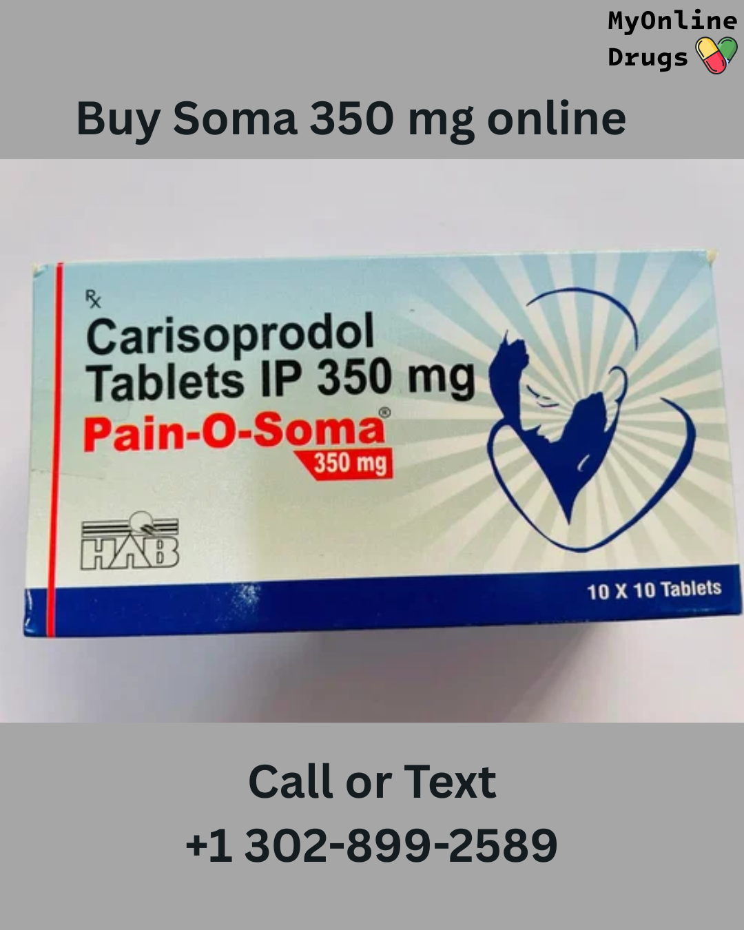 Soma 350mg Tablets (Pain-o-Soma)