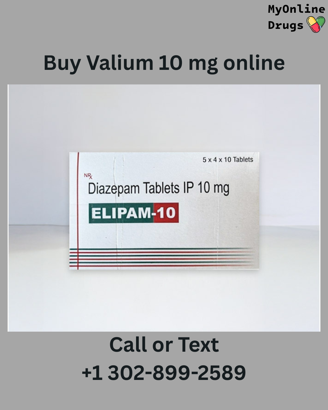 Valium 10mg / Diazepam 10mg (Elipam 10)