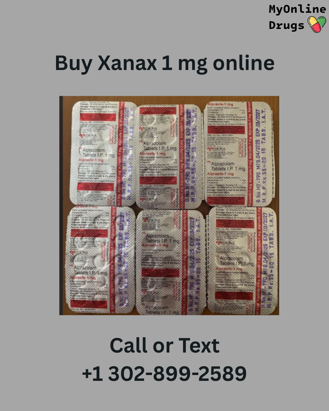 Xanax 1mg / Alprazolam 1mg (Alprasfe)