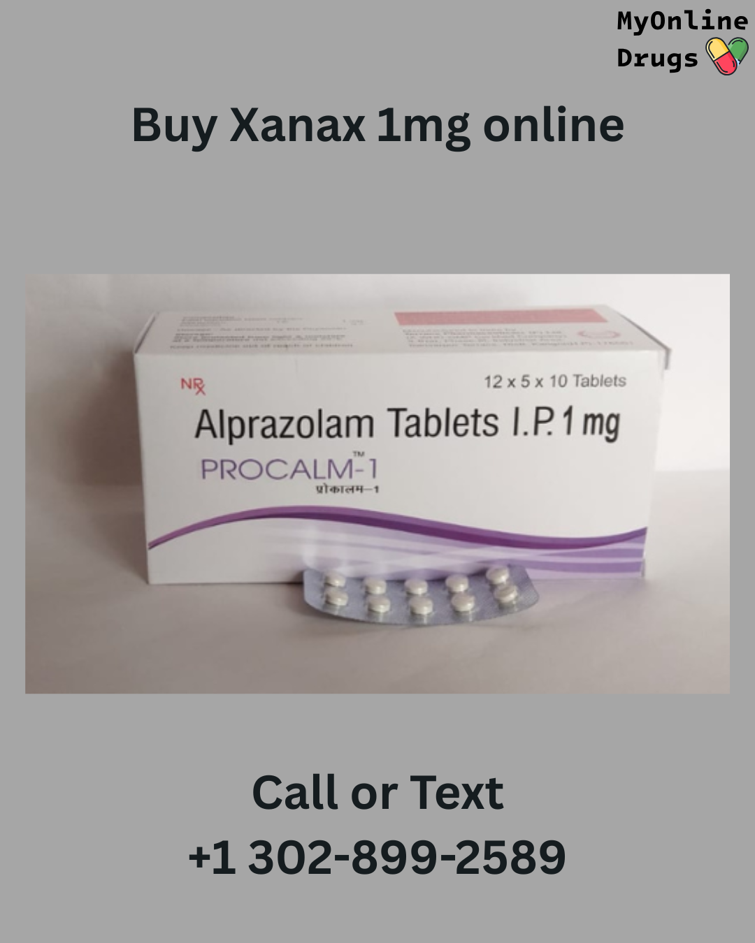 Xanax 1mg / Alprazolam (Procalm)